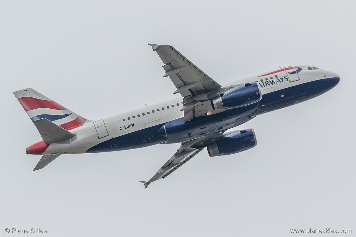 British Airways Airbus A319-100 G-EUPW at London Heathrow Airport (EGLL/LHR) British Airways Airbus A319-100 G-EUPW at London Heathrow Airport (EGLL/LHR)