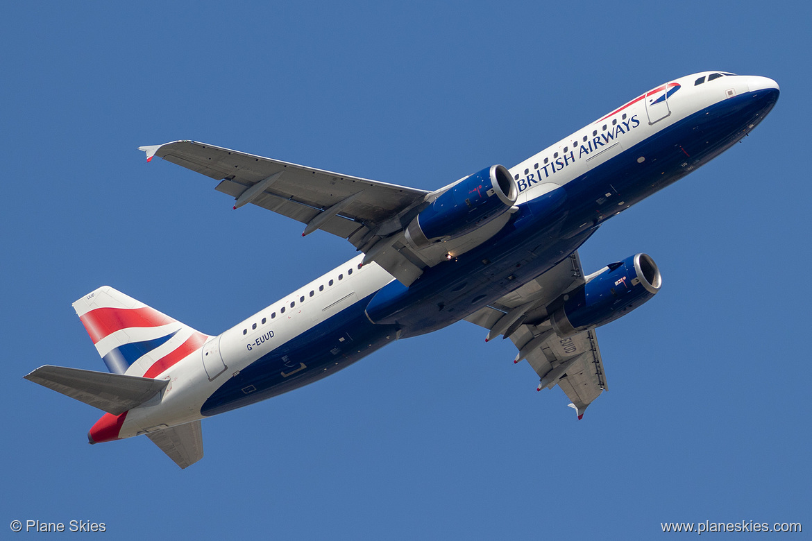 British Airways Airbus A320-200 G-EUUD at London Heathrow Airport (EGLL/LHR)