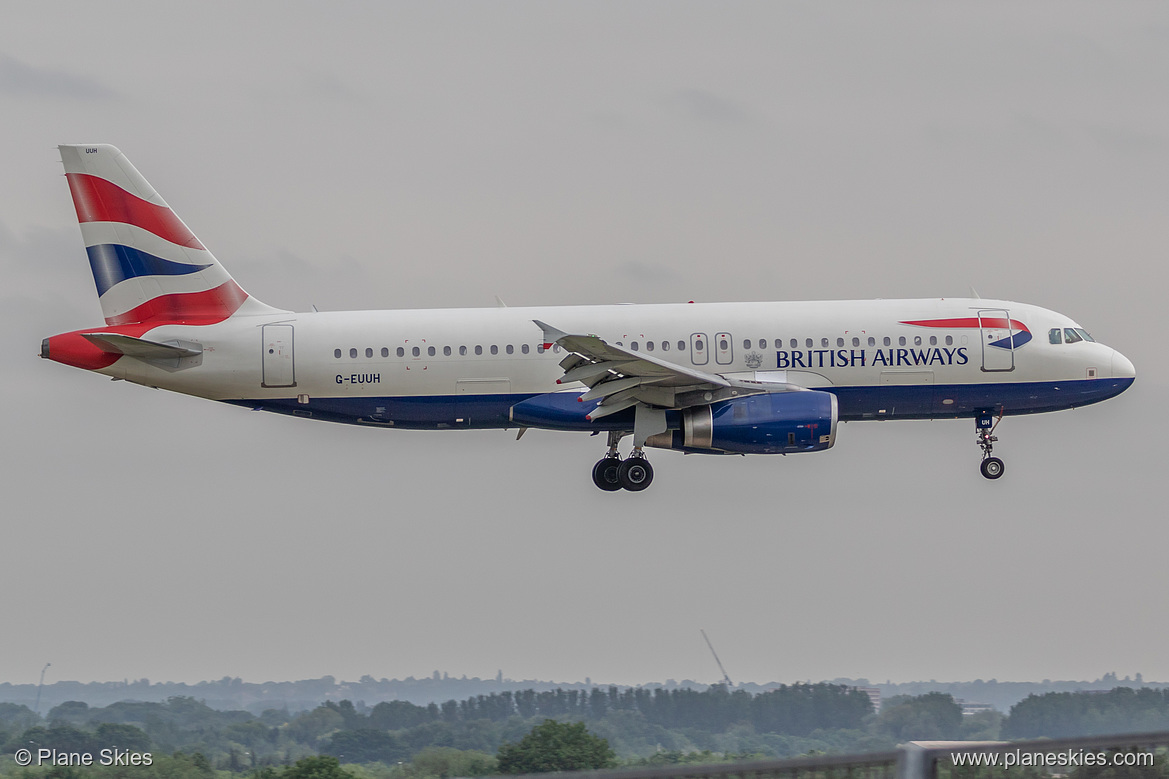 British Airways Airbus A320-200 G-EUUH at London Heathrow Airport (EGLL/LHR)