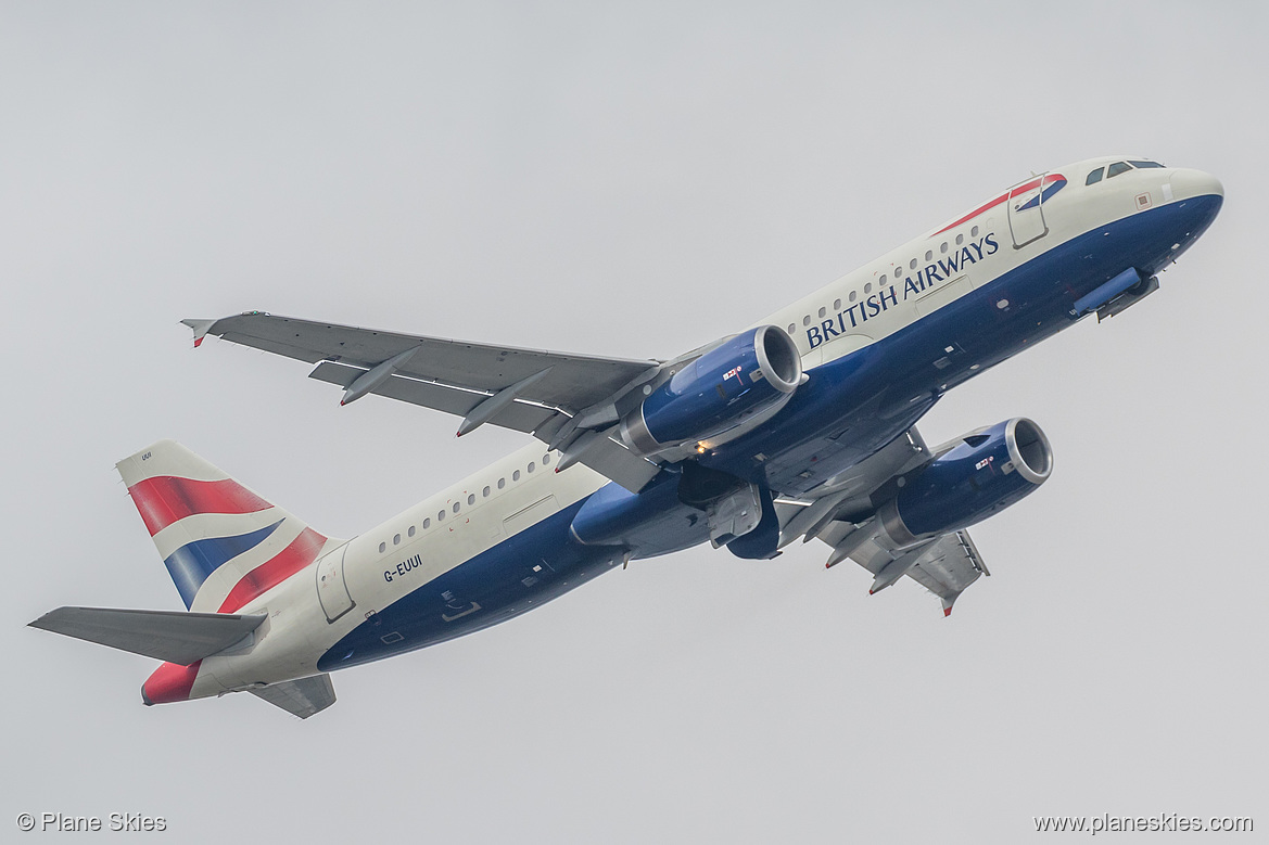 British Airways Airbus A320-200 G-EUUI at London Heathrow Airport (EGLL/LHR)