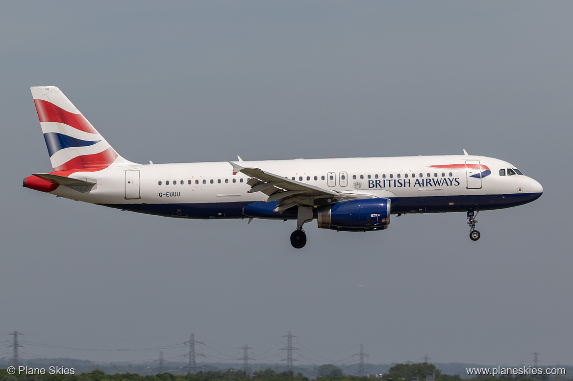 British Airways Airbus A320-200 G-EUUU at London Heathrow Airport (EGLL/LHR) British Airways Airbus A320-200 G-EUUU at London Heathrow Airport (EGLL/LHR)