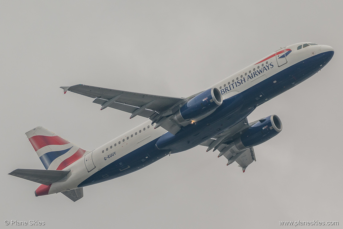 British Airways Airbus A320-200 G-EUUY at London Heathrow Airport (EGLL/LHR)