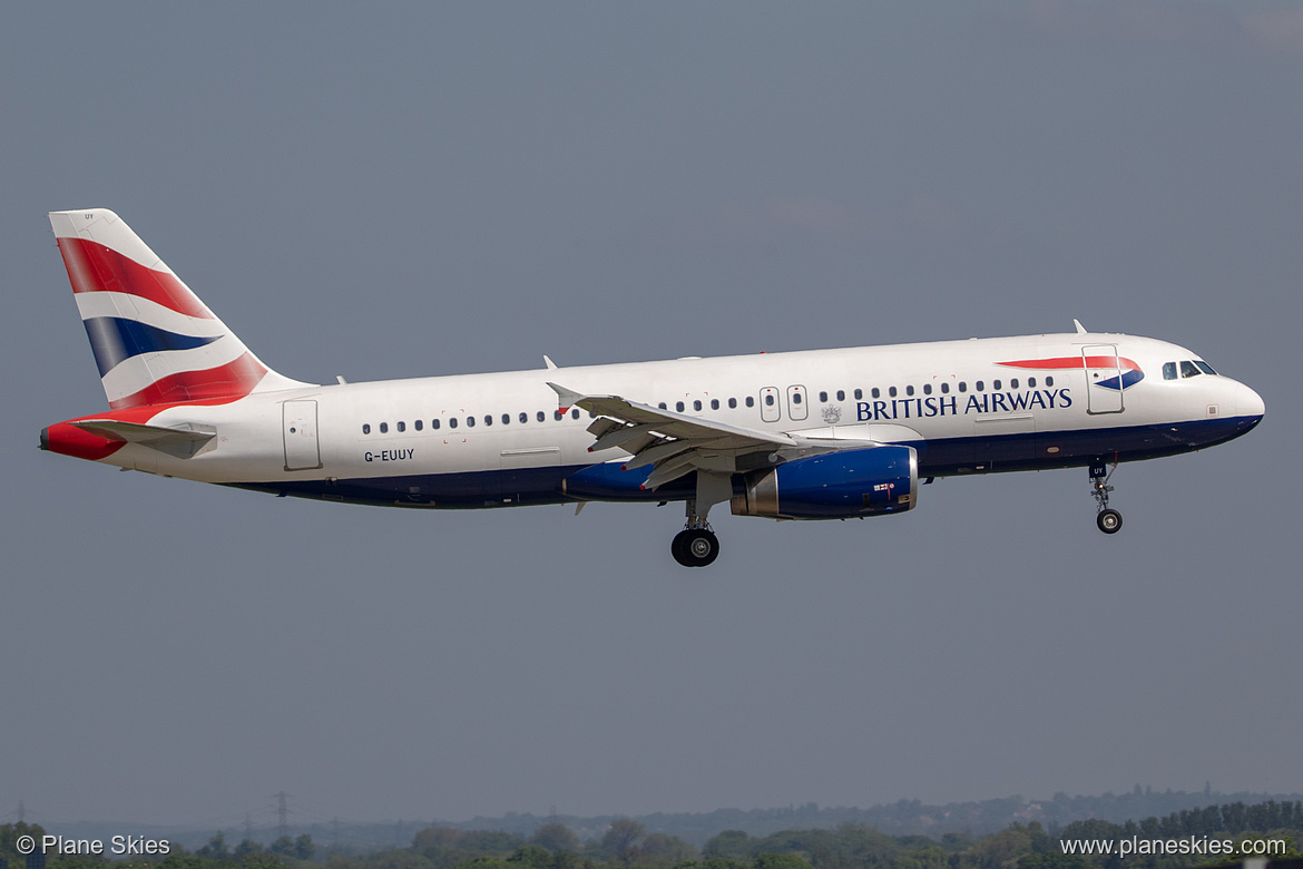 British Airways Airbus A320-200 G-EUUY at London Heathrow Airport (EGLL/LHR)