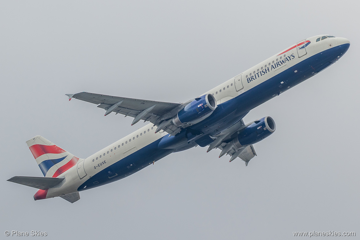 British Airways Airbus A321-200 G-EUXE at London Heathrow Airport (EGLL/LHR)