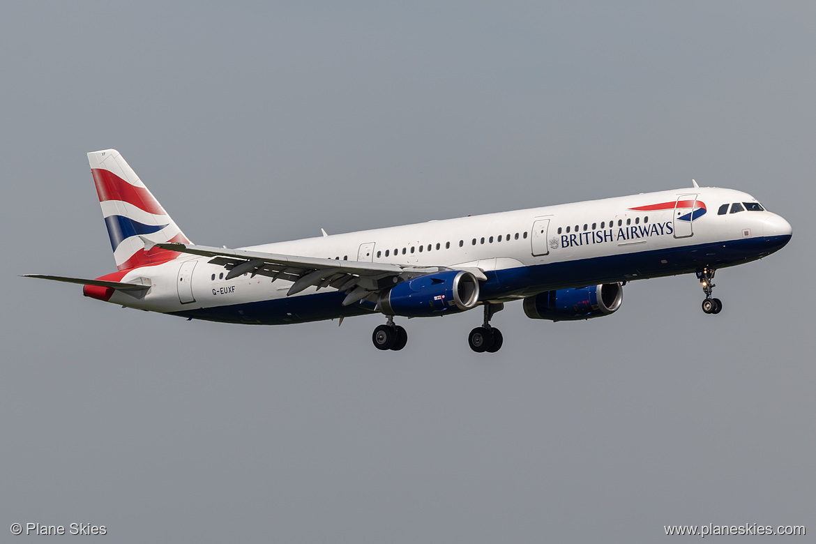 British Airways Airbus A321-200 G-EUXF at London Heathrow Airport (EGLL/LHR)