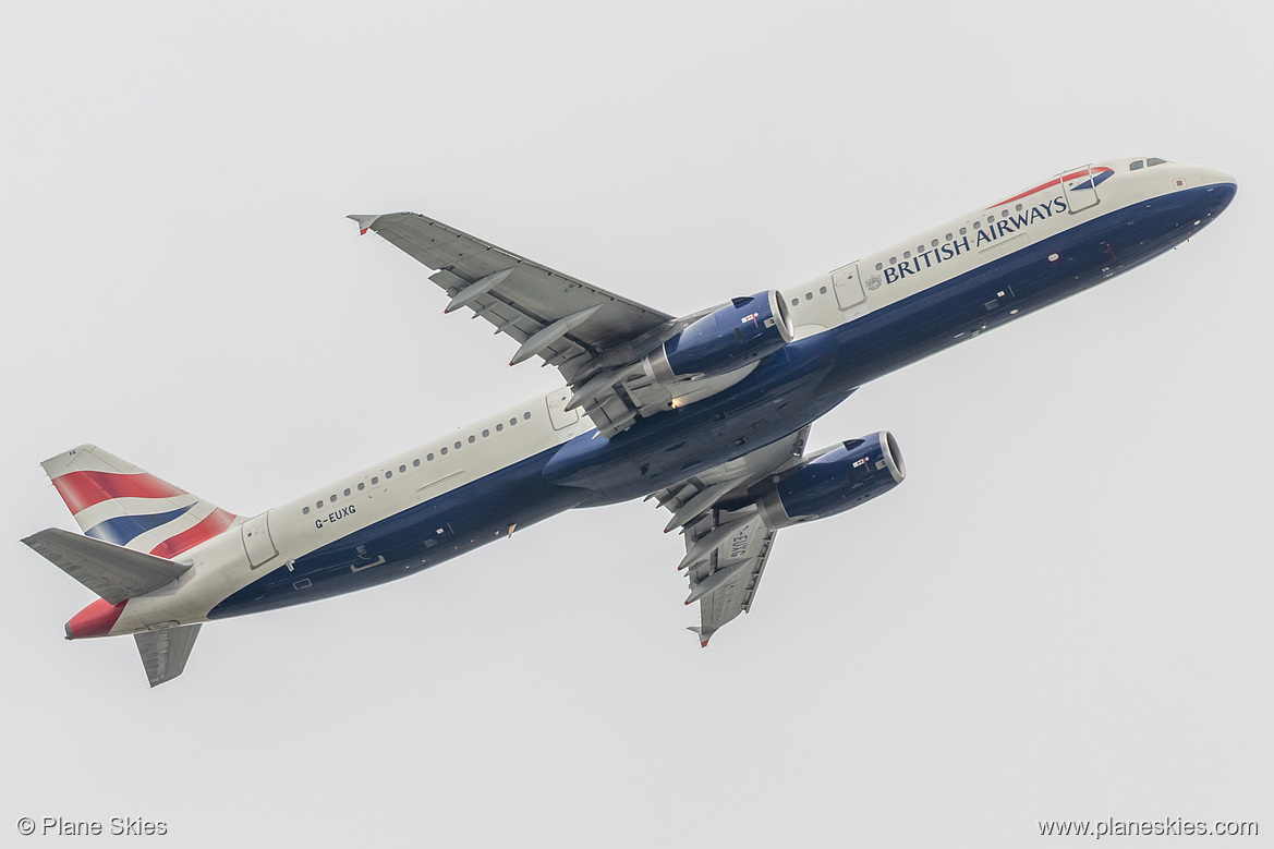 British Airways Airbus A321-200 G-EUXG at London Heathrow Airport (EGLL/LHR)