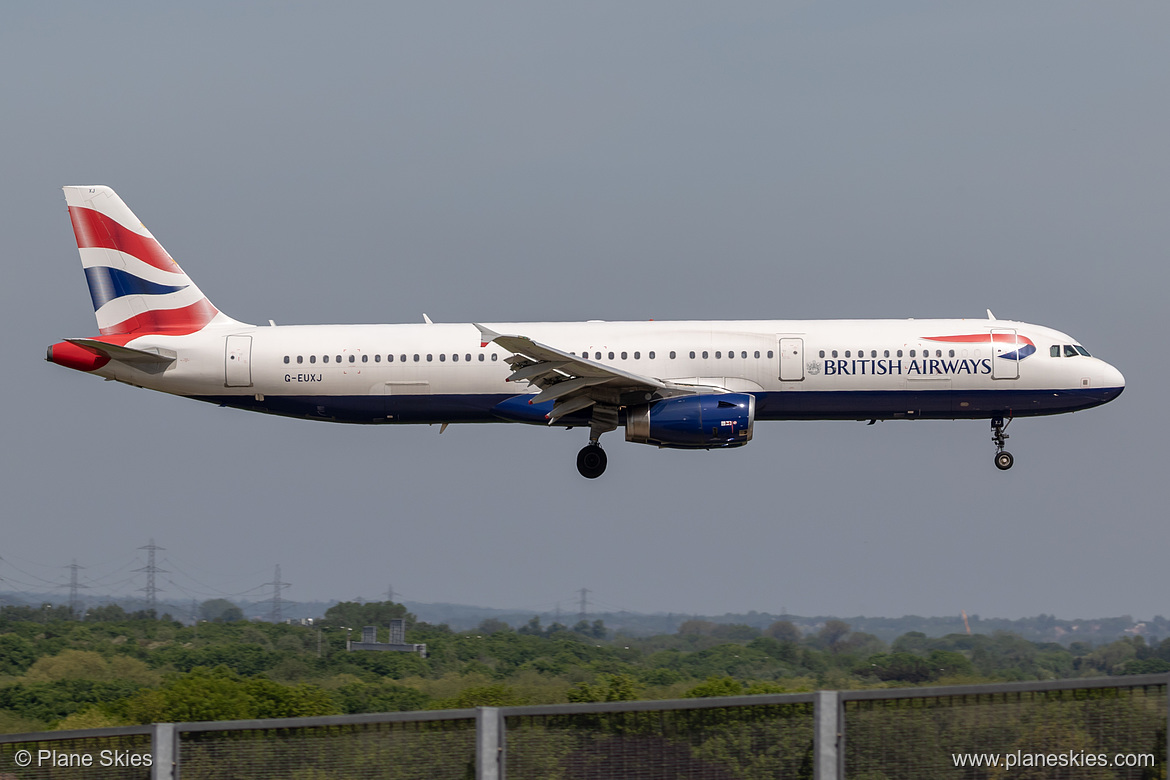 British Airways Airbus A321-200 G-EUXJ at London Heathrow Airport (EGLL/LHR)