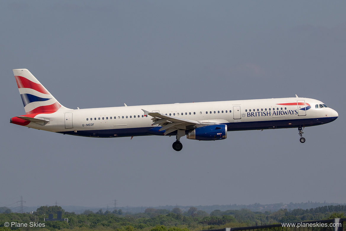 British Airways Airbus A321-200 G-MEDF at London Heathrow Airport (EGLL/LHR)