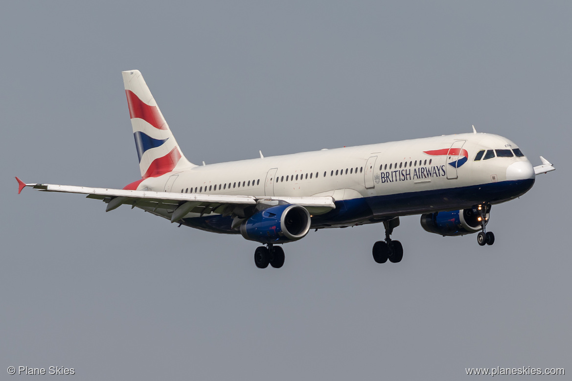 British Airways Airbus A321-200 G-MEDM at London Heathrow Airport (EGLL/LHR)