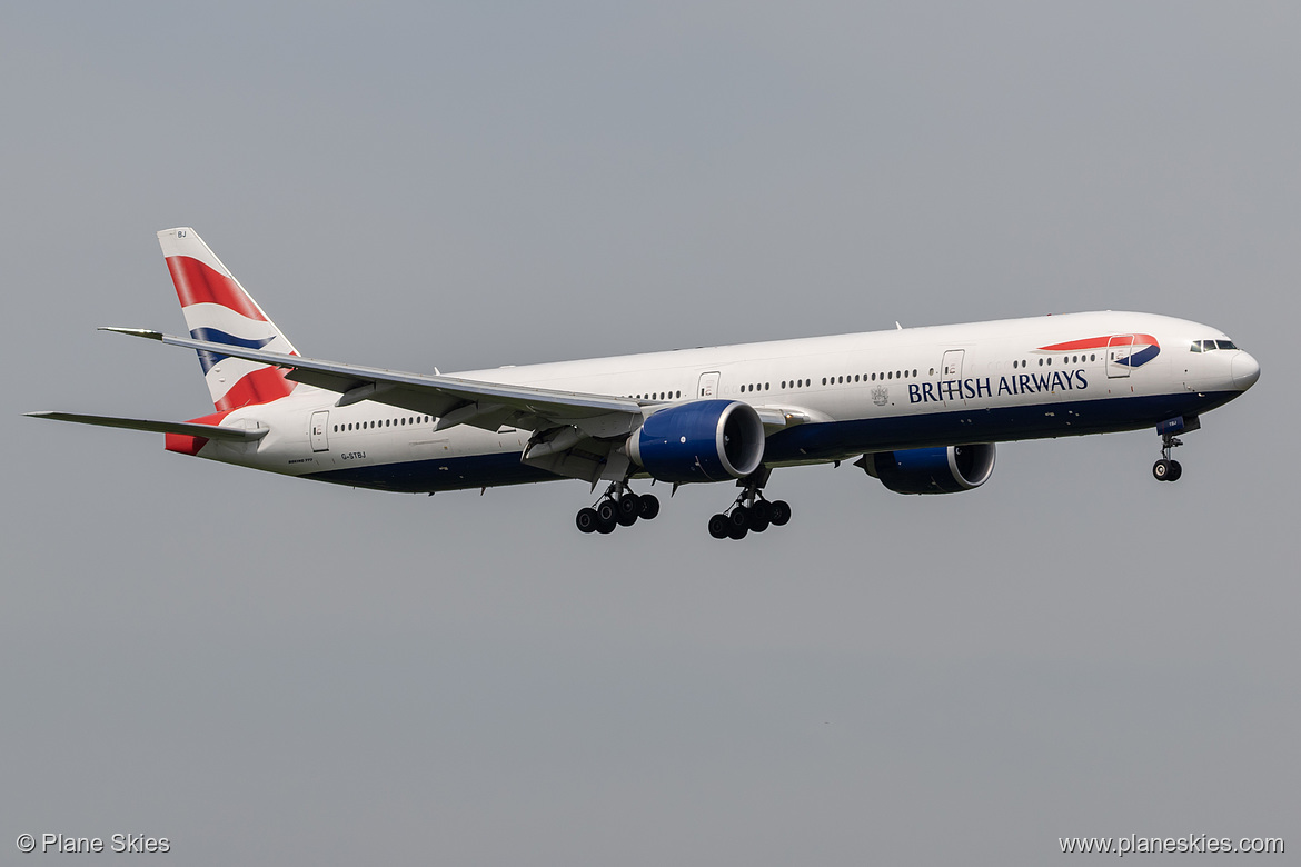 British Airways Boeing 777-300ER G-STBJ at London Heathrow Airport (EGLL/LHR) British Airways Boeing 777-300ER G-STBJ at London Heathrow Airport (EGLL/LHR)