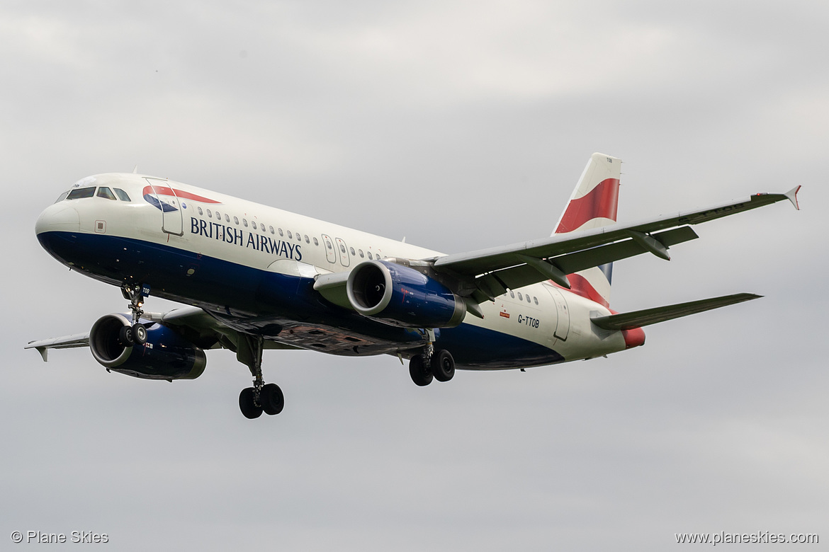 British Airways Airbus A320-200 G-TTOB at London Heathrow Airport (EGLL/LHR) British Airways Airbus A320-200 G-TTOB at London Heathrow Airport (EGLL/LHR)
