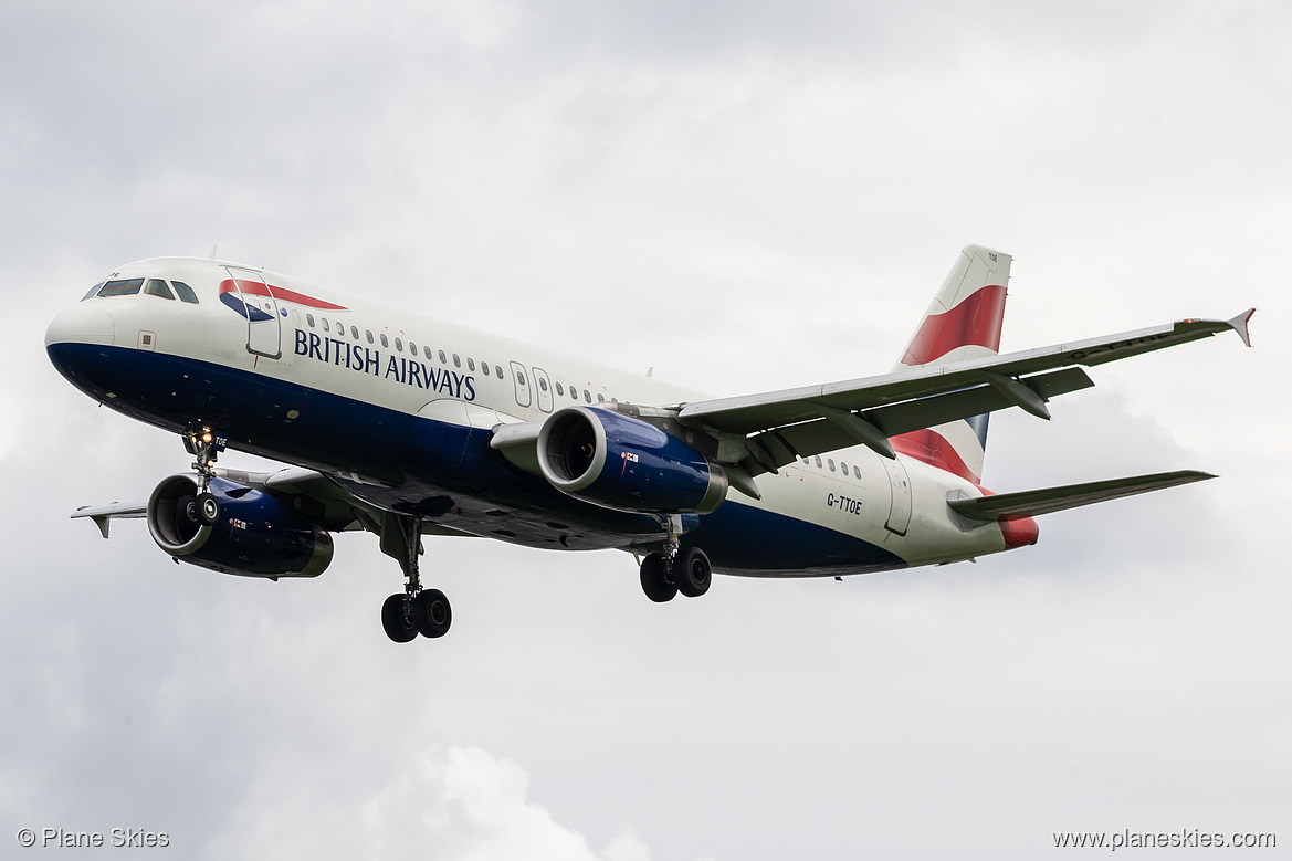 British Airways Airbus A320-200 G-TTOE at London Heathrow Airport (EGLL/LHR) British Airways Airbus A320-200 G-TTOE at London Heathrow Airport (EGLL/LHR)