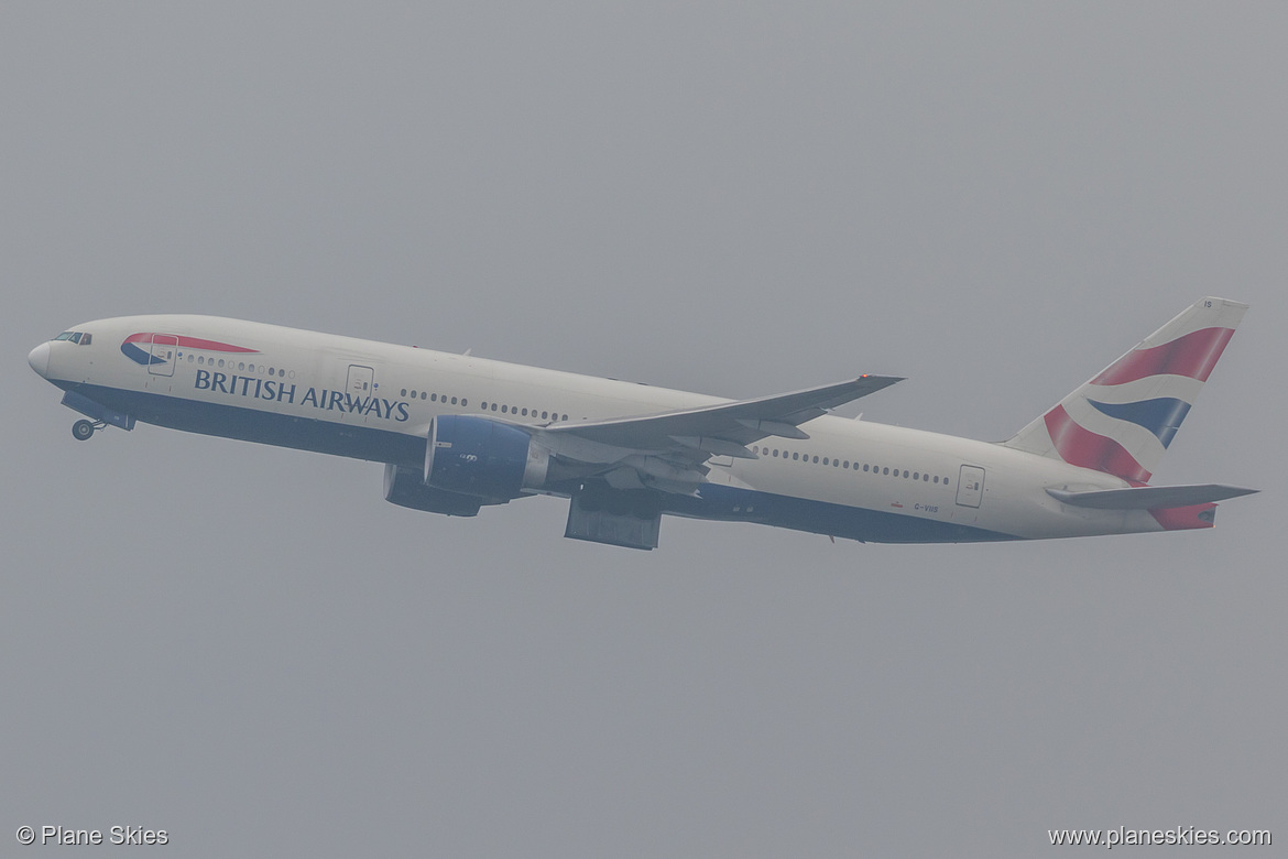 British Airways Boeing 777-200ER G-VIIS at London Heathrow Airport (EGLL/LHR)