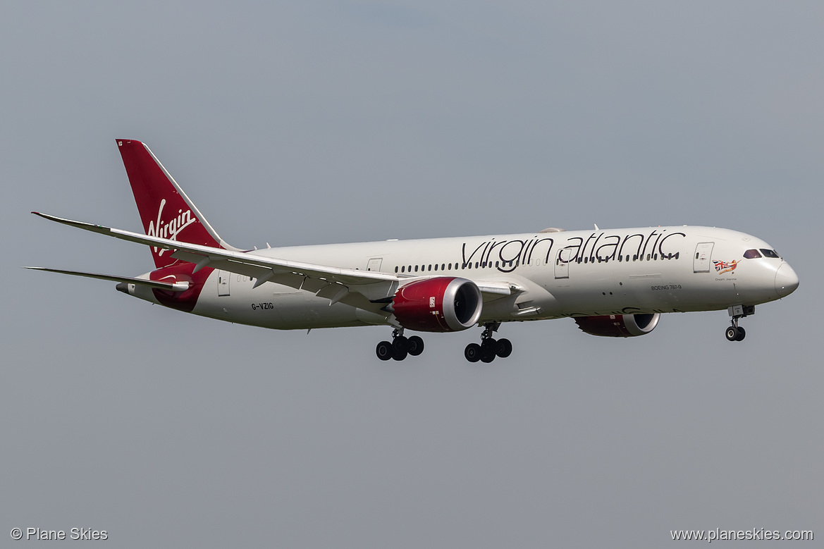 Virgin Atlantic Boeing 787-9 G-VZIG at London Heathrow Airport (EGLL/LHR)