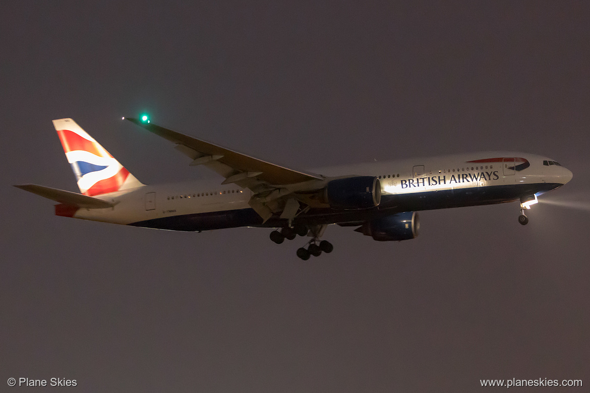 British Airways Boeing 777-200ER G-YMMA at London Heathrow Airport (EGLL/LHR) British Airways Boeing 777-200ER G-YMMA at London Heathrow Airport (EGLL/LHR)