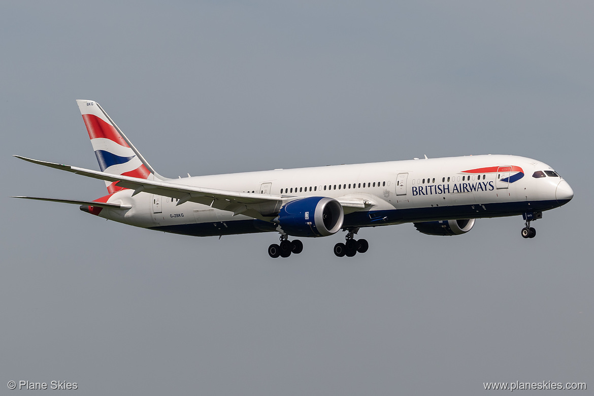 British Airways Boeing 787-9 G-ZBKG at London Heathrow Airport (EGLL/LHR) British Airways Boeing 787-9 G-ZBKG at London Heathrow Airport (EGLL/LHR)