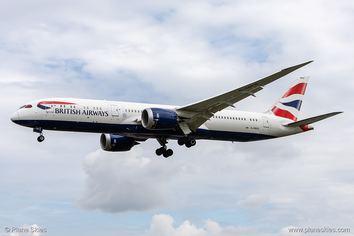 British Airways Boeing 787-9 G-ZBKG at London Heathrow Airport (EGLL/LHR) British Airways Boeing 787-9 G-ZBKG at London Heathrow Airport (EGLL/LHR)