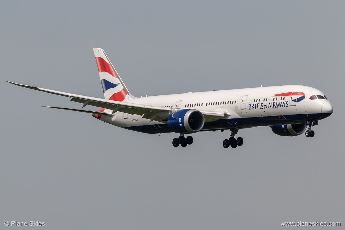 British Airways Boeing 787-9 G-ZBKK at London Heathrow Airport (EGLL/LHR)