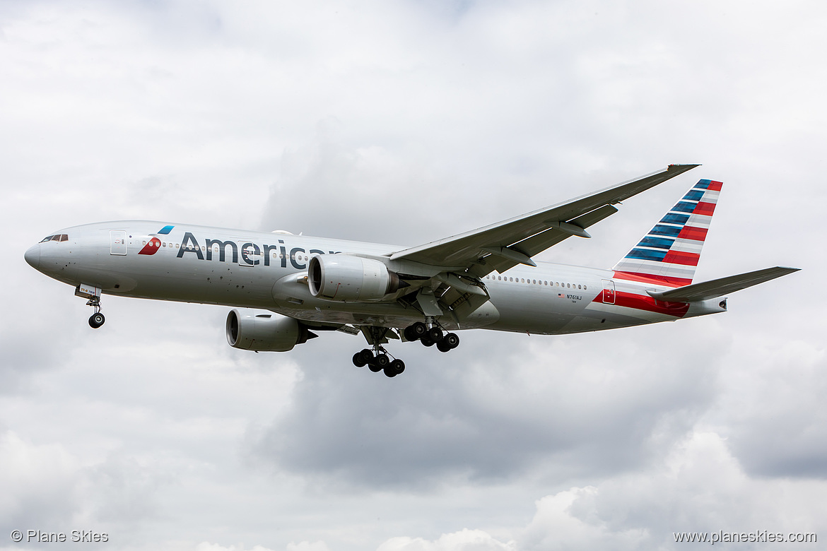 American Airlines Boeing 777-200ER N761AJ at London Heathrow Airport (EGLL/LHR)