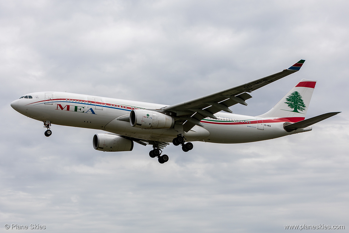 Middle East Airlines Airbus A330-200 OD-MEB at London Heathrow Airport (EGLL/LHR)