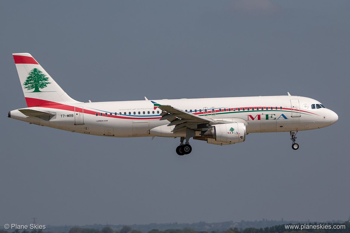 Middle East Airlines Airbus A320-200 T7-MRB at London Heathrow Airport (EGLL/LHR)