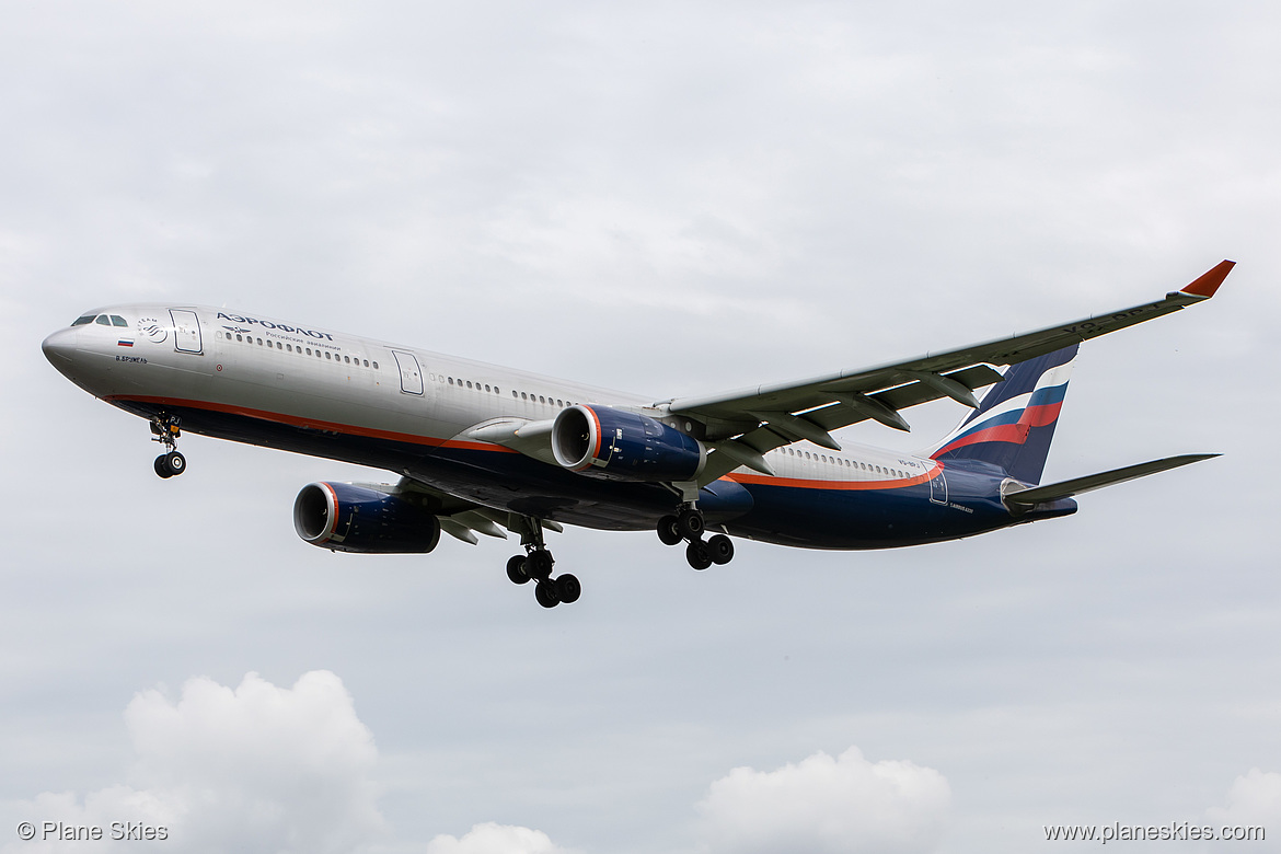 Aeroflot Airbus A330-300 VQ-BPJ at London Heathrow Airport (EGLL/LHR)