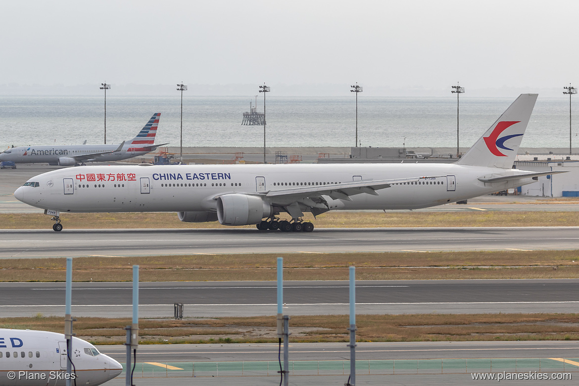 China Eastern Airlines Boeing 777-300ER B-7349 at San Francisco International Airport (KSFO/SFO)
