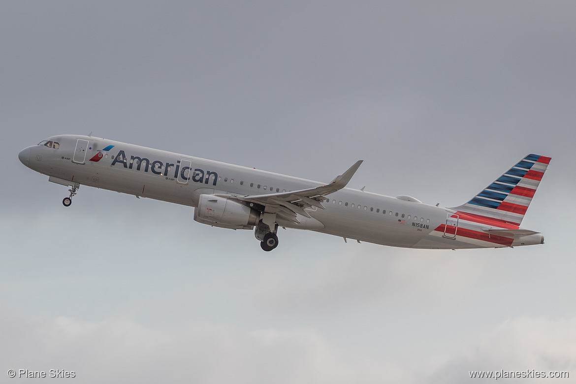 American Airlines Airbus A321-200 N158AN at San Francisco International Airport (KSFO/SFO)