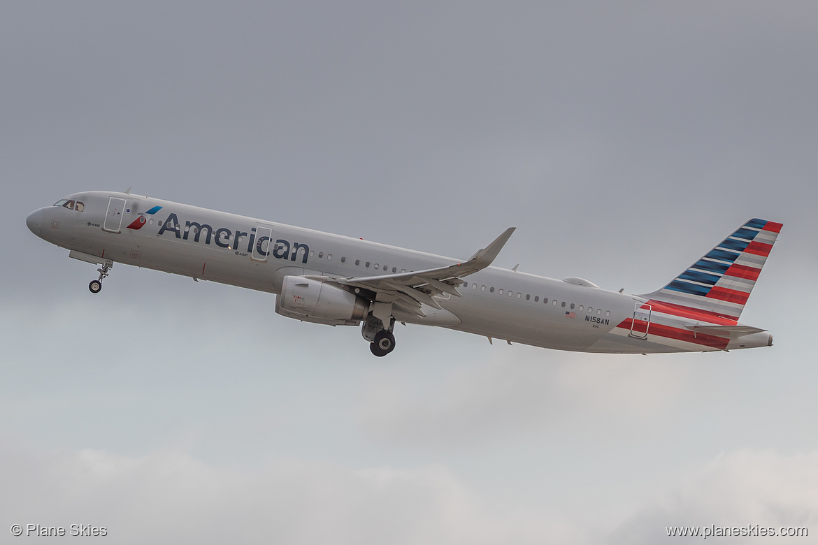 American Airlines Airbus A321-200 N158AN at San Francisco International Airport (KSFO/SFO) American Airlines Airbus A321-200 N158AN at San Francisco International Airport (KSFO/SFO)