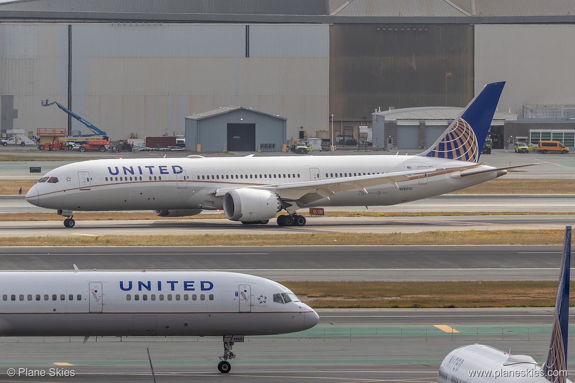 United Airlines Boeing 787-9 N26970 at San Francisco International Airport (KSFO/SFO)