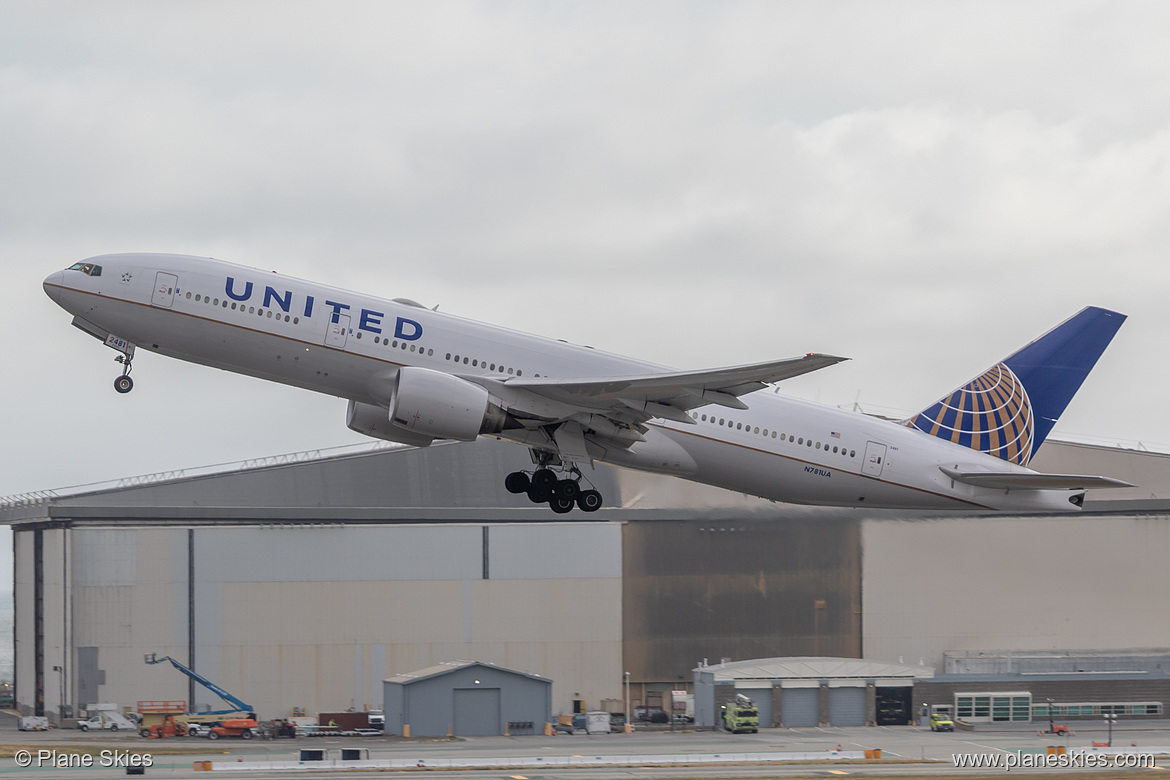 United Airlines Boeing 777-200 N781UA at San Francisco International Airport (KSFO/SFO)