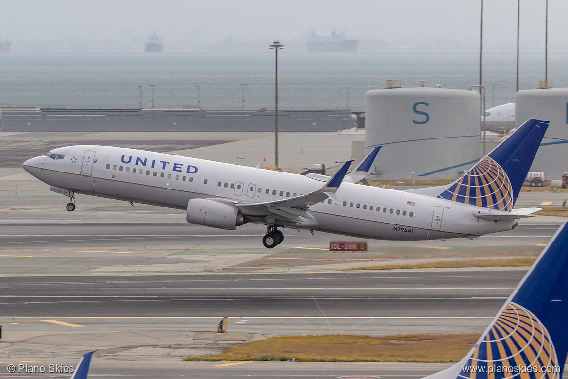 United Airlines Boeing 737-800 N79541 at San Francisco International Airport (KSFO/SFO) United Airlines Boeing 737-800 N79541 at San Francisco International Airport (KSFO/SFO)