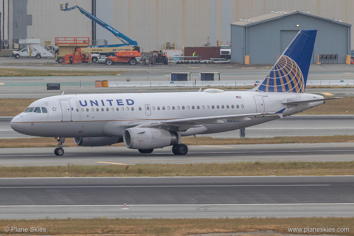 United Airlines Airbus A319-100 N840UA at San Francisco International Airport (KSFO/SFO) United Airlines Airbus A319-100 N840UA at San Francisco International Airport (KSFO/SFO)