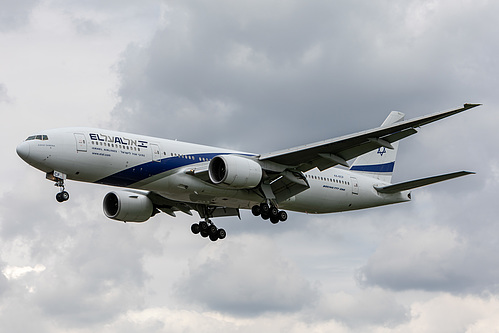 El Al Boeing 777-200ER 4X-ECF at London Heathrow Airport (EGLL/LHR)