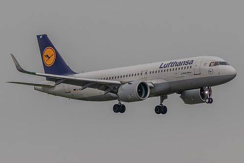 Lufthansa Airbus A320neo D-AINF at London Heathrow Airport (EGLL/LHR)