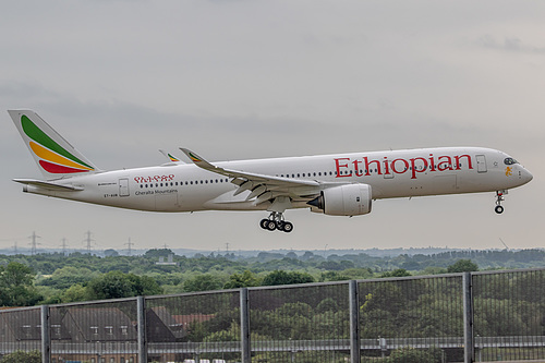 Ethiopian Airlines Airbus A350-900 ET-AUB at London Heathrow Airport (EGLL/LHR)