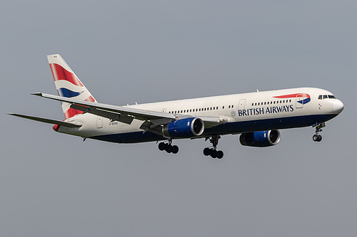 British Airways Boeing 767-300ER G-BZHA at London Heathrow Airport (EGLL/LHR) British Airways Boeing 767-300ER G-BZHA at London Heathrow Airport (EGLL/LHR)