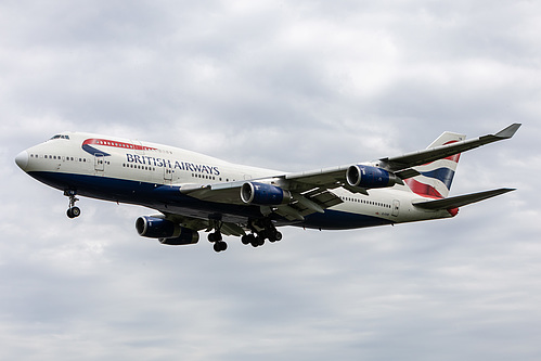 British Airways Boeing 747-400 G-CIVB at London Heathrow Airport (EGLL/LHR) British Airways Boeing 747-400 G-CIVB at London Heathrow Airport (EGLL/LHR)