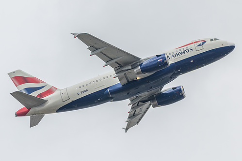 British Airways Airbus A319-100 G-EUOB at London Heathrow Airport (EGLL/LHR) British Airways Airbus A319-100 G-EUOB at London Heathrow Airport (EGLL/LHR)