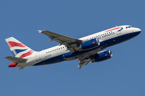 British Airways Airbus A319-100 G-EUOC at London Heathrow Airport (EGLL/LHR) British Airways Airbus A319-100 G-EUOC at London Heathrow Airport (EGLL/LHR)