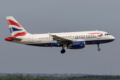 British Airways Airbus A319-100 G-EUPJ at London Heathrow Airport (EGLL/LHR) British Airways Airbus A319-100 G-EUPJ at London Heathrow Airport (EGLL/LHR)