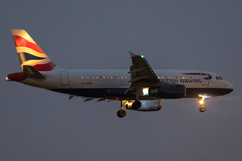 British Airways Airbus A319-100 G-EUPN at London Heathrow Airport (EGLL/LHR) British Airways Airbus A319-100 G-EUPN at London Heathrow Airport (EGLL/LHR)