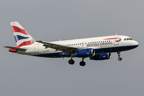 British Airways Airbus A319-100 G-EUPR at London Heathrow Airport (EGLL/LHR) British Airways Airbus A319-100 G-EUPR at London Heathrow Airport (EGLL/LHR)
