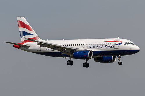 British Airways Airbus A319-100 G-EUPS at London Heathrow Airport (EGLL/LHR)