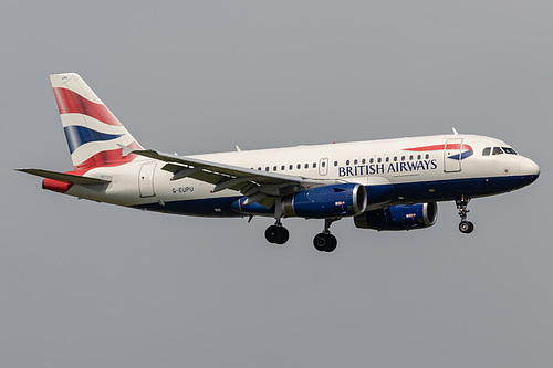 British Airways Airbus A319-100 G-EUPU at London Heathrow Airport (EGLL/LHR) British Airways Airbus A319-100 G-EUPU at London Heathrow Airport (EGLL/LHR)