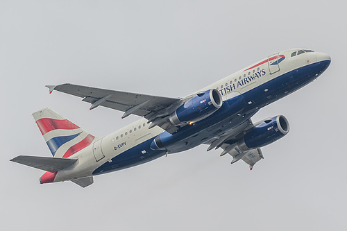 British Airways Airbus A319-100 G-EUPV at London Heathrow Airport (EGLL/LHR) British Airways Airbus A319-100 G-EUPV at London Heathrow Airport (EGLL/LHR)