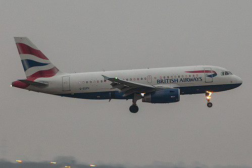 British Airways Airbus A319-100 G-EUPV at London Heathrow Airport (EGLL/LHR)