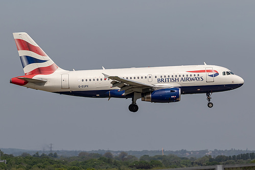 British Airways Airbus A319-100 G-EUPX at London Heathrow Airport (EGLL/LHR) British Airways Airbus A319-100 G-EUPX at London Heathrow Airport (EGLL/LHR)
