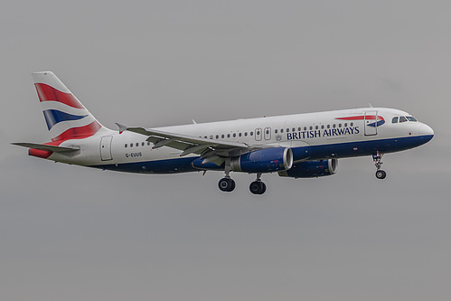 British Airways Airbus A320-200 G-EUUS at London Heathrow Airport (EGLL/LHR) British Airways Airbus A320-200 G-EUUS at London Heathrow Airport (EGLL/LHR)