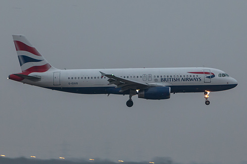 British Airways Airbus A320-200 G-EUUS at London Heathrow Airport (EGLL/LHR) British Airways Airbus A320-200 G-EUUS at London Heathrow Airport (EGLL/LHR)